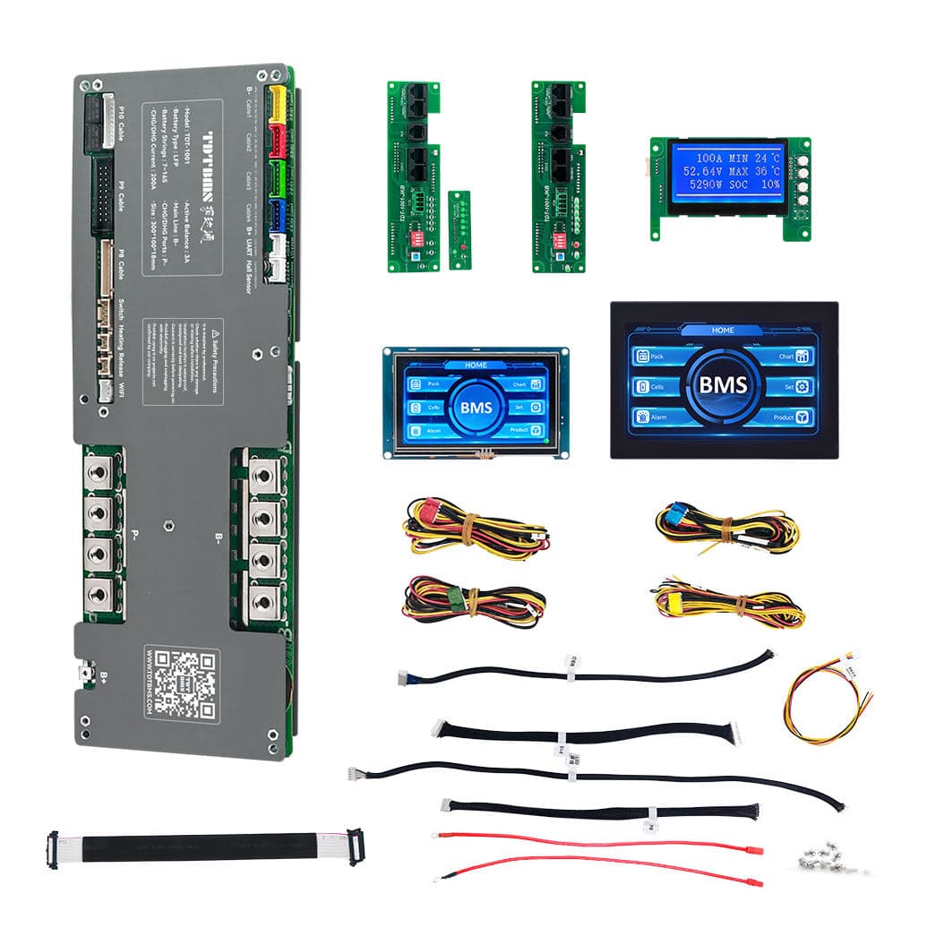 TDT-BMS Home ESS 7-16S Rated 300A Balance 3A with 4.3" Touch Display image 1