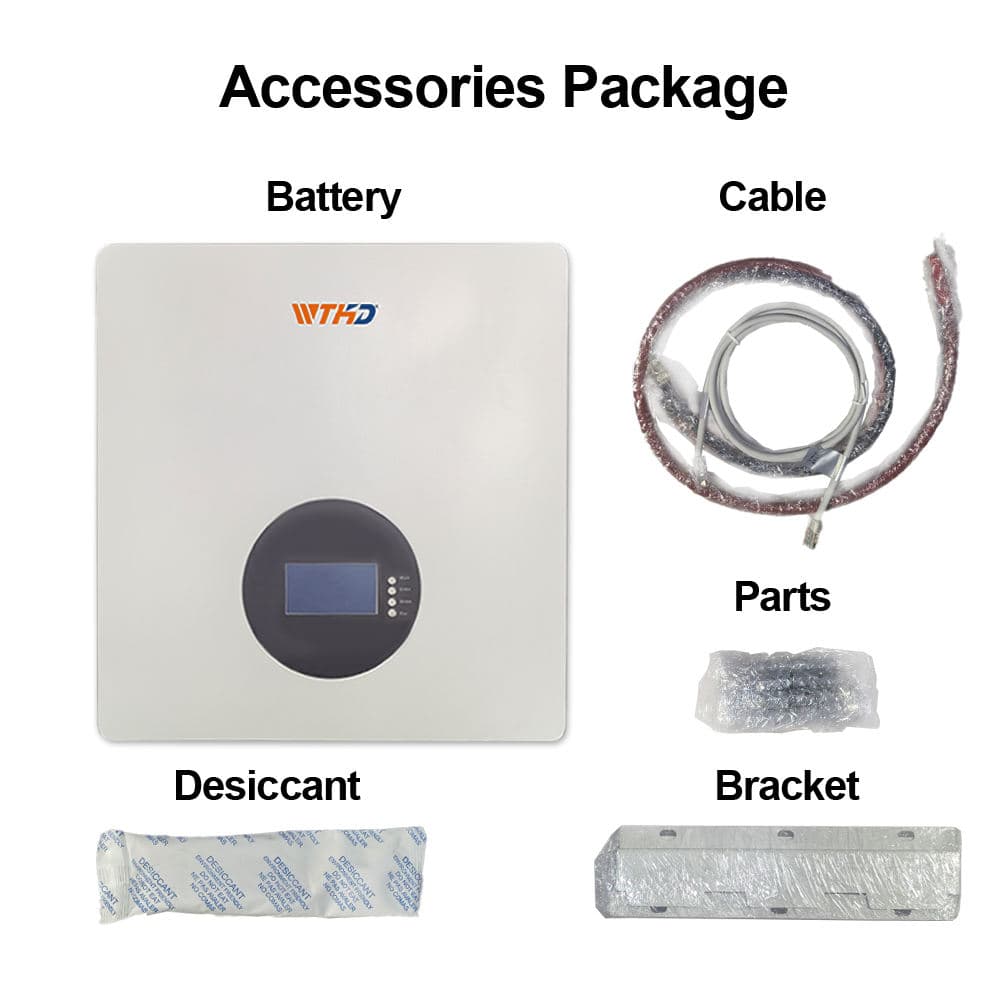 WTHD 2.5kWh 25.6V 100Ah LiFePO4 Battery Pack image 1